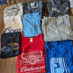 Men's Medium Clothing Lot of 9 tops